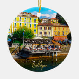 Ornamento De Cerâmica Bellagio Lombardia Lago de Como Itália Margem