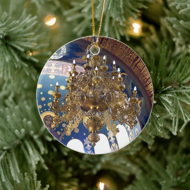 Ornamento De Cerâmica Belo candelabro na Catedral (Árvore)