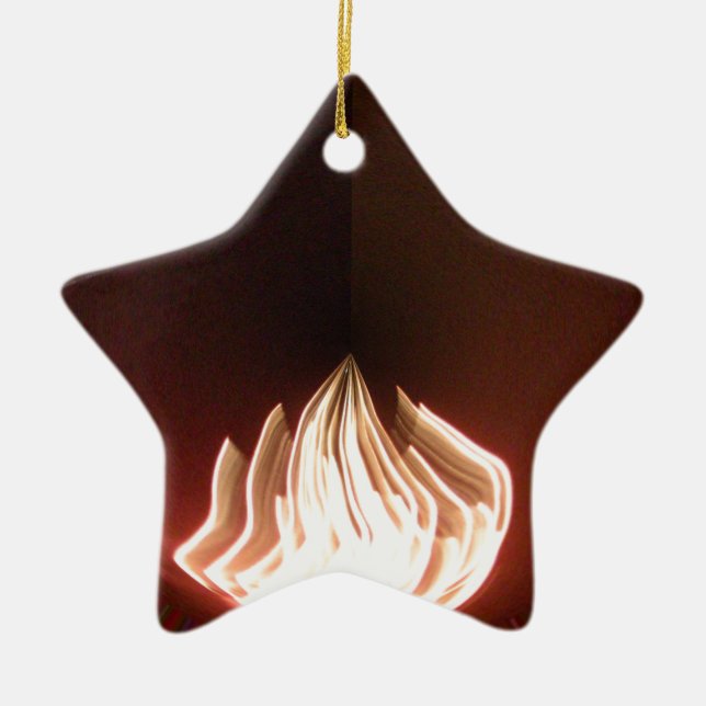 Ornamento De Cerâmica Belo Impressão de Arte Abstrato (Frente)