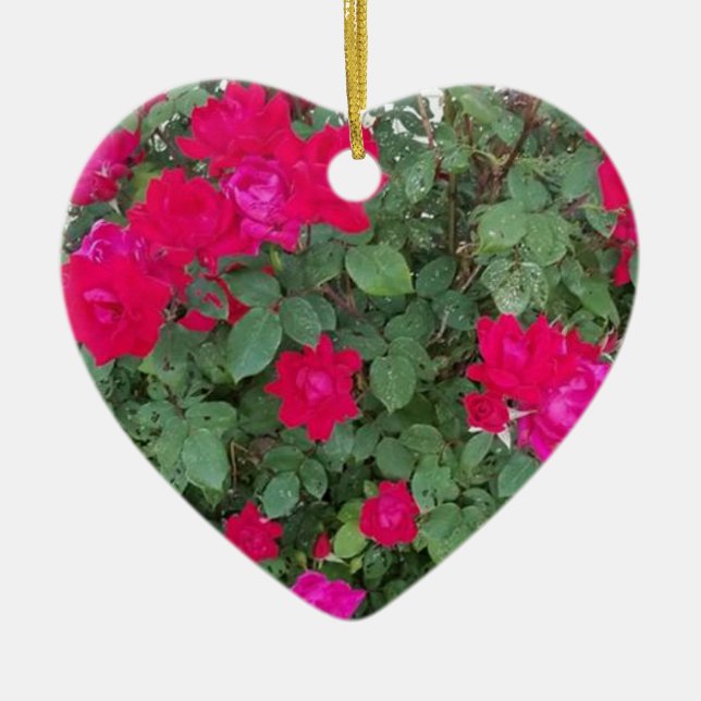 Ornamento De Cerâmica Belos Flores (Frente)