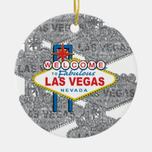 Ornamento De Cerâmica Bem-vindo a Fabulosa Las Vegas
