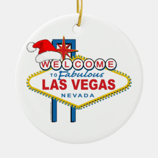 Ornamento De Cerâmica Bem-vindo ao fabuloso Natal de Las Vegas
