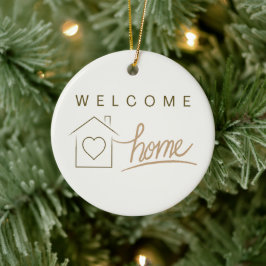 Ornamento De Cerâmica Bem-vindo ao Home Realtor Simple Minimalist Home D