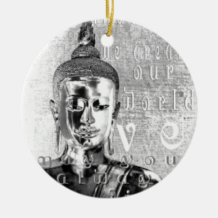 Ornamento De Cerâmica Bênção de Buddha