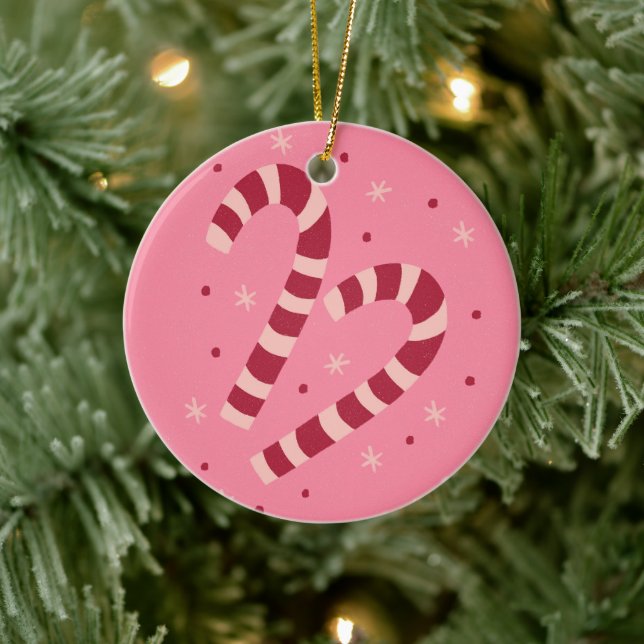 Ornamento De Cerâmica Bengalas de Natal (Árvore)