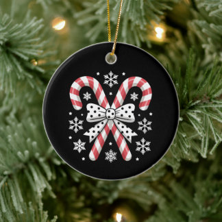 Ornamento De Cerâmica Bengalas de Natal Bolinhas Arco Flocos de Neve