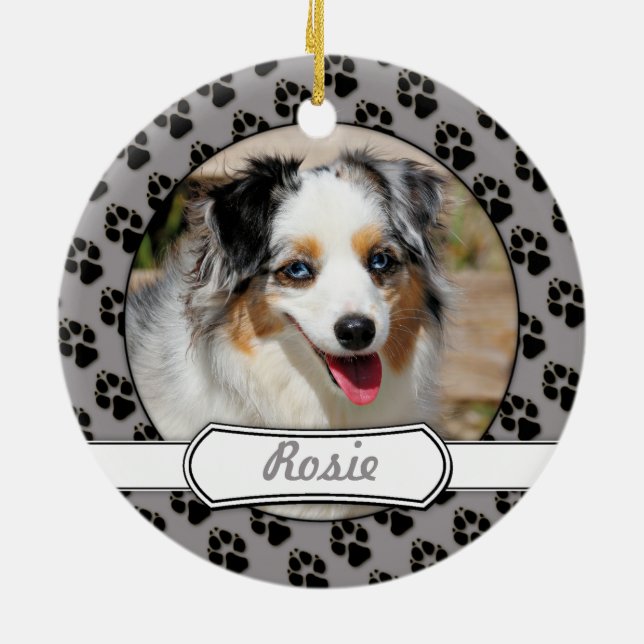 Ornamento De Cerâmica Bennett - mini australiano - Rosie - praia de (Traseira)