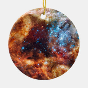 Ornamento De Cerâmica Berçário Estelar R136 Nebulosa da Tarântula Foto d