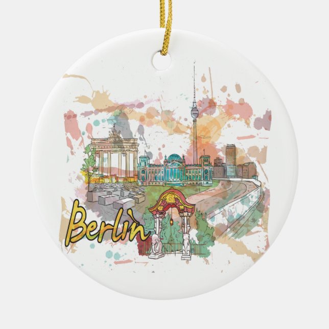 Ornamento De Cerâmica Berlim (Frente)