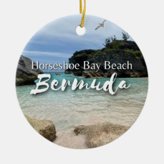 Ornamento De Cerâmica Bermudas de praia em ferradura