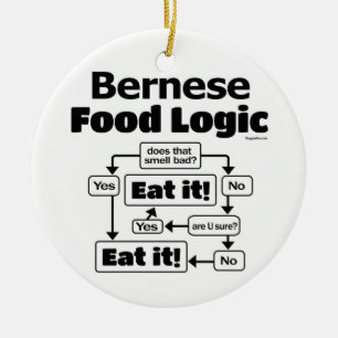 Ornamento De Cerâmica Bernese Comida Logic