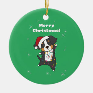 Ornamento De Cerâmica Bernese Feliz Natal Ceram Ceram