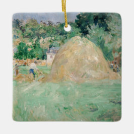 Ornamento De Cerâmica Berthe Morisot - Haystacks em Bougal