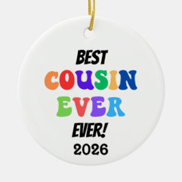 Ornamento De Cerâmica Best Cousin Crew Ever