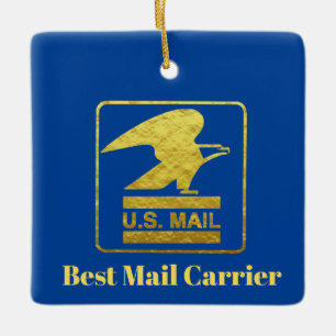 Ornamento De Cerâmica Best Mailman Christmas Ornament
