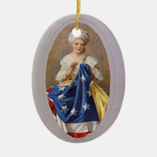 Ornamento De Cerâmica Betsy Ross, c1908, G. Liebscher