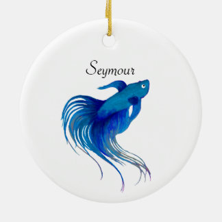 Ornamento De Cerâmica Betta Fish Cerâmica Ornament