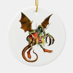 Ornamento De Cerâmica Beware o Jabberwock, meu filho! do país das