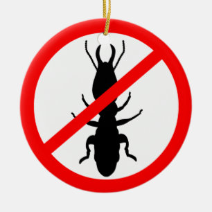 Ornamento De Cerâmica Beware térmitas