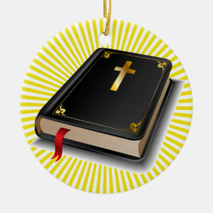 Ornamento De Cerâmica Bíblia Sagrada - SRF