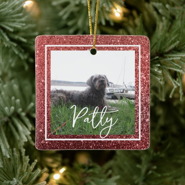 Ornamento De Cerâmica Bíblia Vermelha Natal Verdadeira Esperança (Árvore)