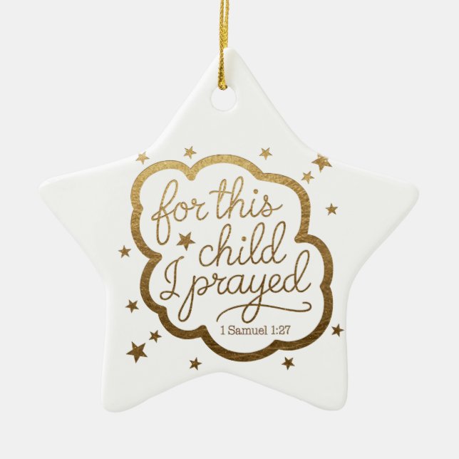 Ornamento De Cerâmica Bíblia verso de 1 de abril:27 (Frente)