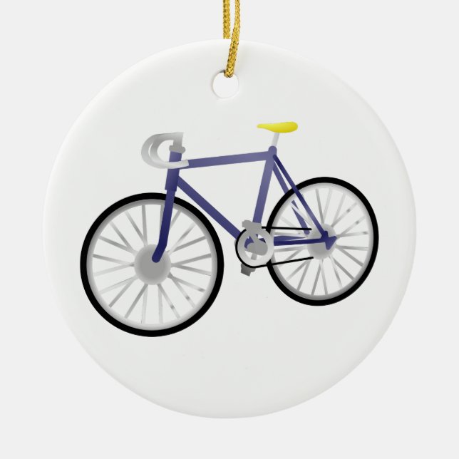 Ornamento De Cerâmica Bicicleta (Frente)