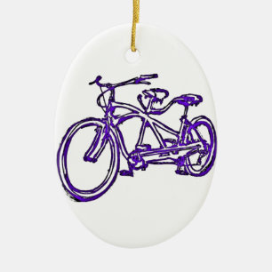 Ornamento De Cerâmica Bicicleta construída para (a bicicleta 2 do tande