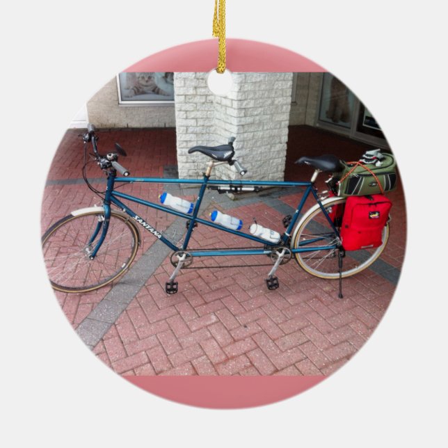 Ornamento De Cerâmica Bicicleta de Santana Tantem (Traseira)