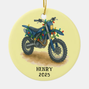 Ornamento De Cerâmica Bicicleta Personalizada De Natal Motocicleta Menin