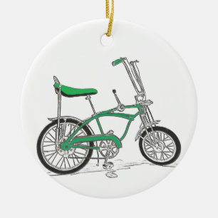 Ornamento De Cerâmica Bicicleta Vintage Pea Picker Green Sting Ray Bike
