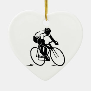 Ornamento De Cerâmica Bicyclist/ciclista/cavaleiro