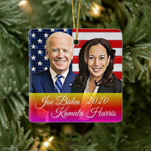 Ornamento De Cerâmica Biden e Harris Keepsae Souvenir 2020