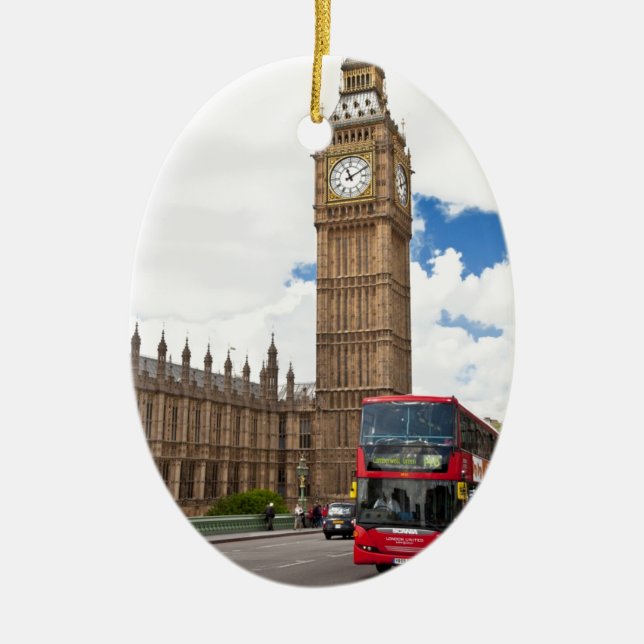 Ornamento De Cerâmica Big Ben (Frente)