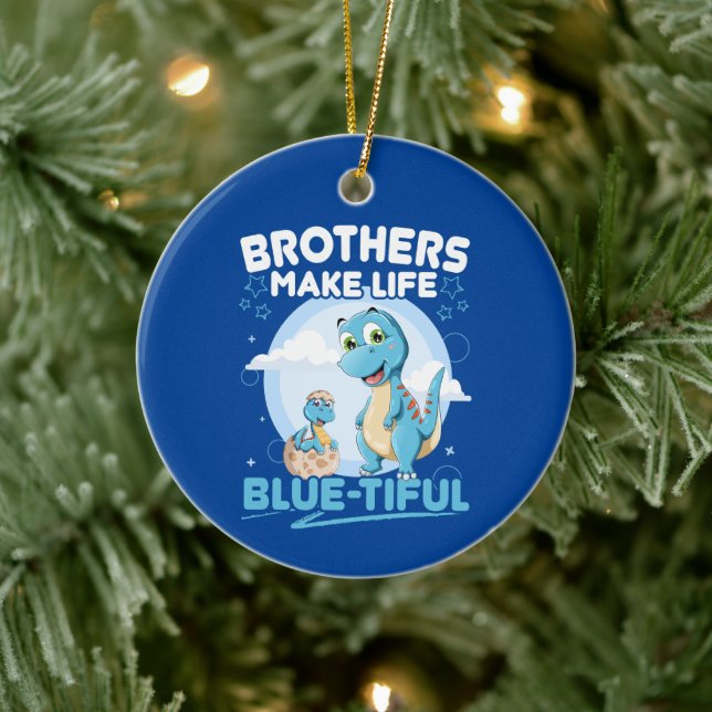 Ornamento De Cerâmica Big Brother Dinossaur Belo Pun De Vida (Árvore)