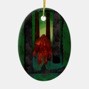 Ornamento De Cerâmica Bigfoot