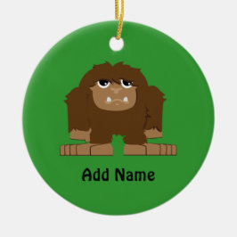 Ornamento De Cerâmica Bigfoot bonito