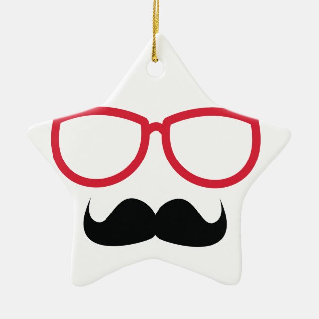 Ornamento De Cerâmica Bigode (Frente)