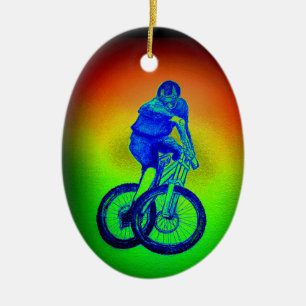Ornamento De Cerâmica Bike de montanha Llandegla mtb bmx