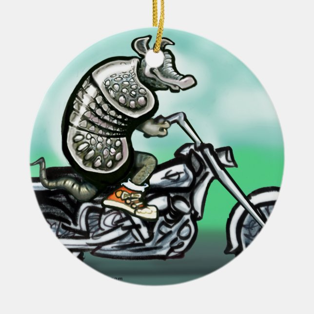 Ornamento De Cerâmica Biker Club Dillo (Frente)