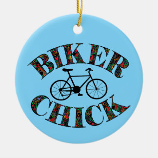 Ornamento De Cerâmica Biker Pintinho Bike