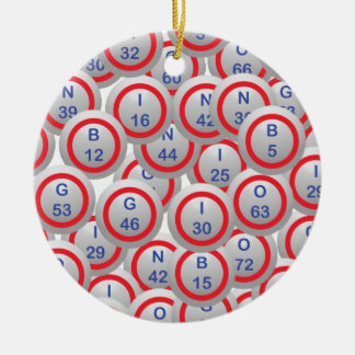 Ornamento De Cerâmica Bingo Balls