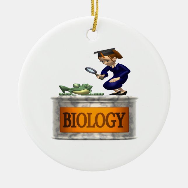 Ornamento De Cerâmica Biologia (Frente)