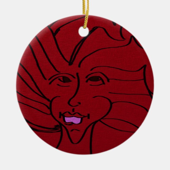 Ornamento De Cerâmica Bird Guardian  (Frente)