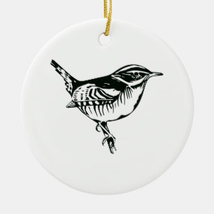 Ornamento De Cerâmica Bird Silhouette