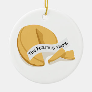 Ornamento De Cerâmica Biscoito de fortuna chinês