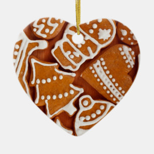 Ornamento De Cerâmica Biscoitos de pão de Natal