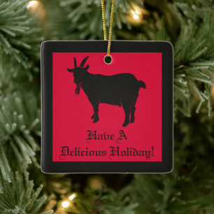 Ornamento De Cerâmica Black Goat Black Phillip Delicioso Natal