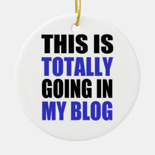 Ornamento De Cerâmica Blogging