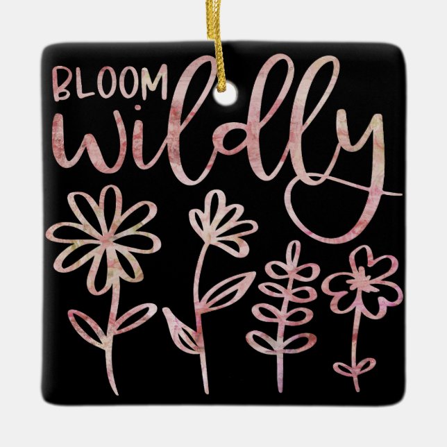 ORNAMENTO DE CERÂMICA BLOOM WILDLY [1] (Frente)